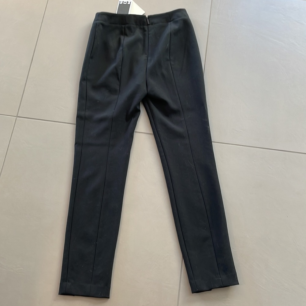 Tibi Black Front Slit Slacks - Picture 3 of 3